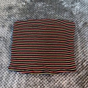 Tube Top Striped Rainbow